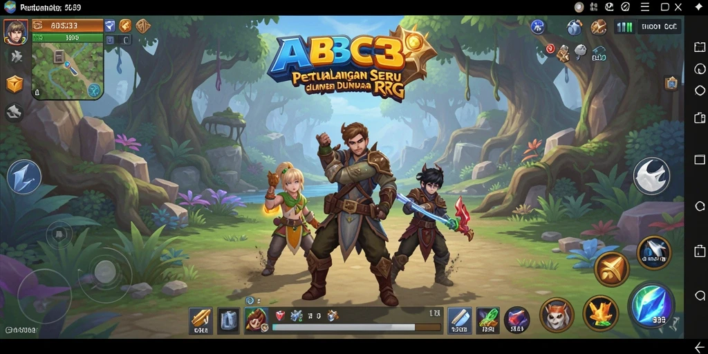 Tampilan gameplay RPG yang penuh aksi dan petualangan.