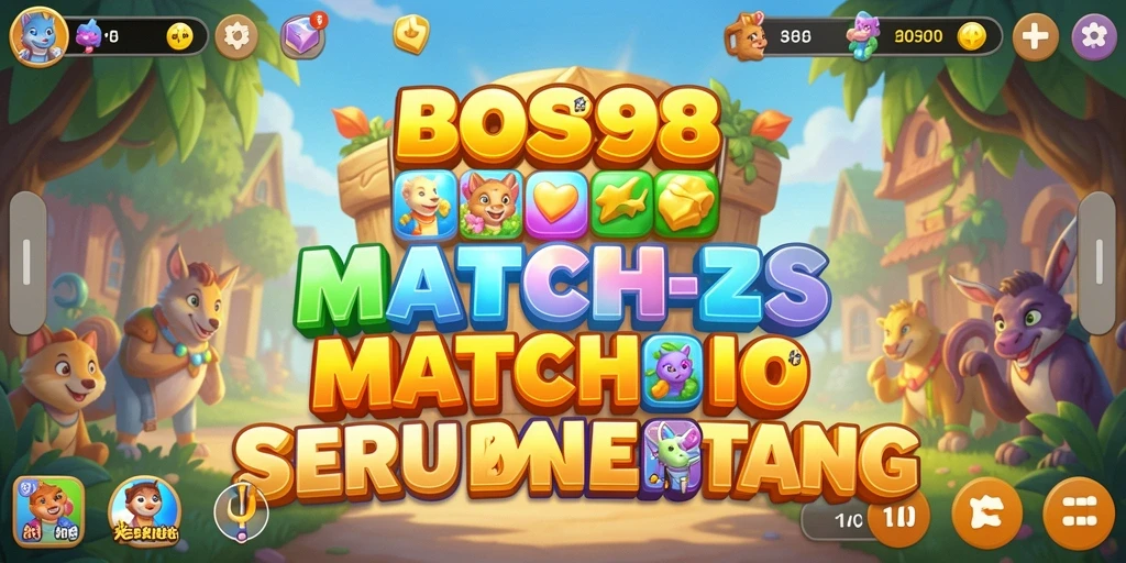 Tangkapan layar gameplay <strong>BOS898</strong> menampilkan aksi mencocokkan yang penuh warna.