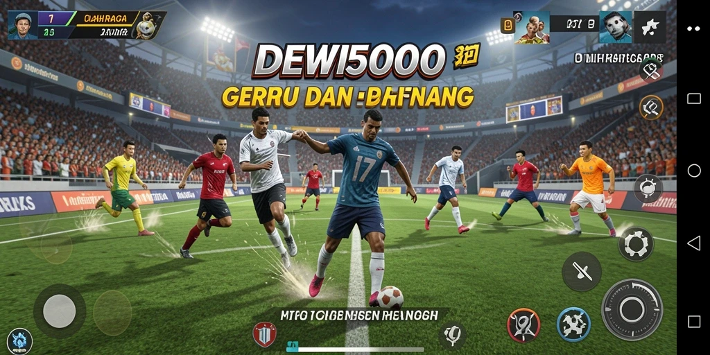 Tampilan gameplay menarik dengan aksi olahraga mendebarkan.