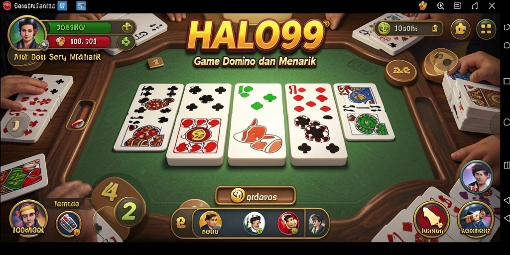 Gameplay seru HALO99 dengan domino yang menarik.