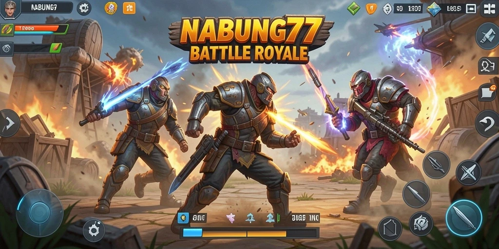 Tampilan gameplay NABUNG77 yang mendebarkan dan penuh aksi.