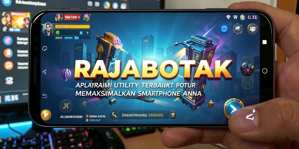 Tampilan utama RAJABOTAK dengan fitur-fitur utilitas canggih.