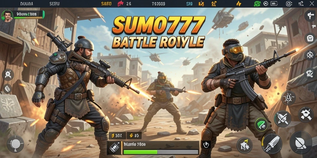 Tampilan intens pertempuran dalam SUMO777 yang seru dan menegangkan.